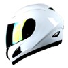 WOW Motorcycle Full Face Helmet Street Bike A Glossy White