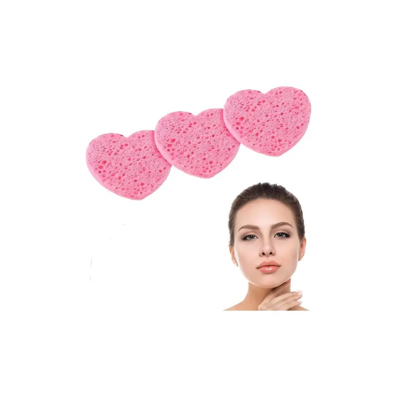 12 Pzas Esponja Exfoliante Limpieza Facial De Celulosa