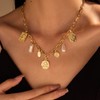 YANCHUN Charm Necklace Dainty 14k Gold Necklace for Women Trendy