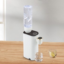 LyeXD 1500W Instant Hot Water Dispenser, Electric Hot Water Dispenser Baby Bottle Warmer Formula Dispenser, 5 Temperatures Choices, Mini Mineral/Bottled Water Dispenser for 0.26-0.58qt Bottled Water