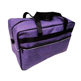 Travel Bag 40 x 20 x 25 cm Board Luggage Cabin Case Travel Suitcase Hand Luggage, Purple - linen look