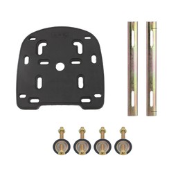 YehVeh Motorcycle Top Case Mounting Plate Adapter with Screws Hardware Universal Mount Rack Support Bracket for Motorbike Tail Box Trunk Luggage Racks Storage Bag Helmet Boxes Rear Carrier