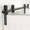 CCJH 7FT/84'' Bi-Folding Barn Door Hardware Sliding Track kit Heavy