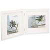 Hakuba Carre FSQCR-WT2L2 Square Wooden Photo Frame, 2L Size, 2-Sided,