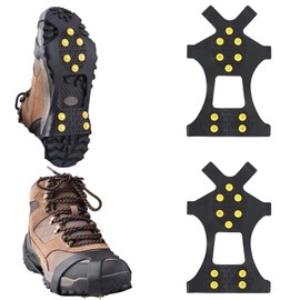 2 pieces spikes for winter shoes, stainless steel shoe claws, non-slip shoe spikes, for ice and winter, outdoor sports, climbing