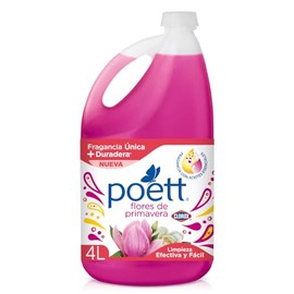 Limpiador Multiusos Aromatizante Poett Flores de Primavera 4 L
