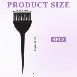 4 Pcs Hair Coloring Brush, Hair Comb Tool Kit, Hair Dye Brush Applicator, Hair Salon Tools for Hair Color Salon Use Home Diy Dyeing