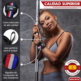 MERCURYAL 2 x Gym Wrist Wraps - Crossfit - New Advanced Design from France - Fitness Accessories - Wrist Wraps - Sports Armband for Men and Women