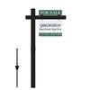 Qikdesign Vinyl PVC Real Estate Sign Post 6' Tall (Connected