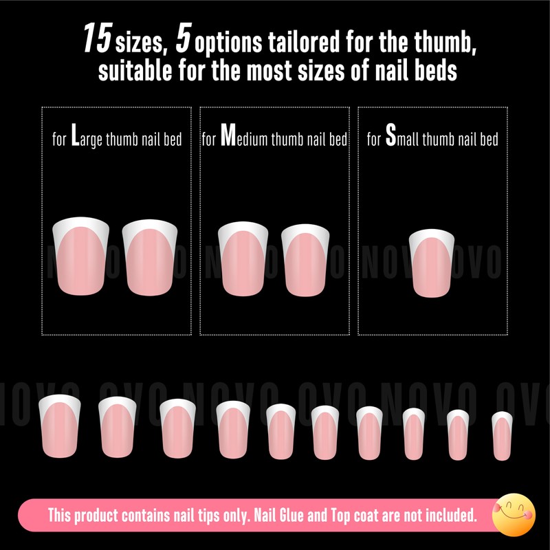Duck Feet Nail Tips Short Round Extra Thick, Baby Pink