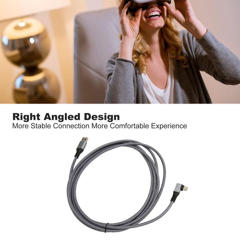 High Speed Data Transfer Cord, Nylon Braiding Stable VR Link