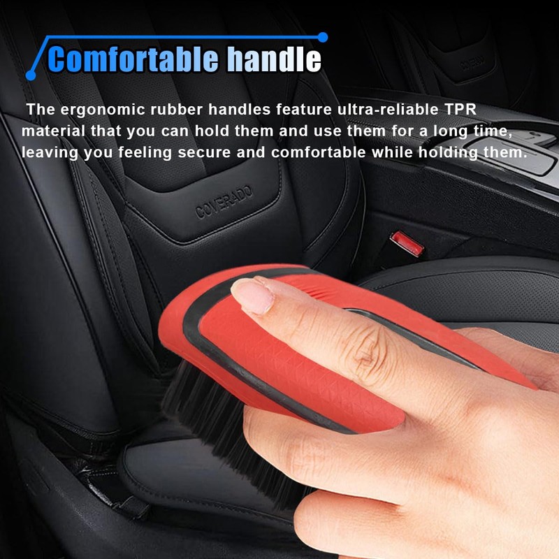 Carpet and Upholstery Cleaning Brush - Stiff Bristle Carpet Scrubber