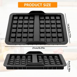 Waffle Insert Hot Air Fryer Accessories, Pack of 2 Waffle Insert for Ninja, Compatible with Ninja AF400EU, AF451EU, SL400EU, and AF500DE, Waffle Insert Ninja Airfryer Accessories, Reusable