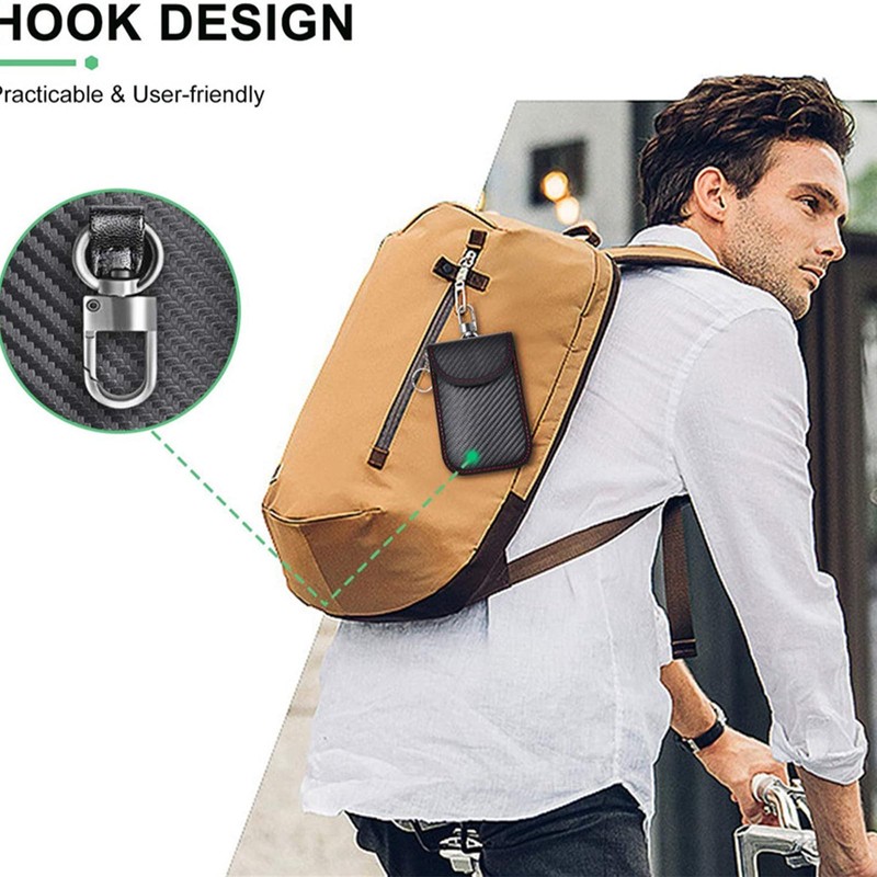 Pouch for Car Keys | Blue Stitching Bag for Key