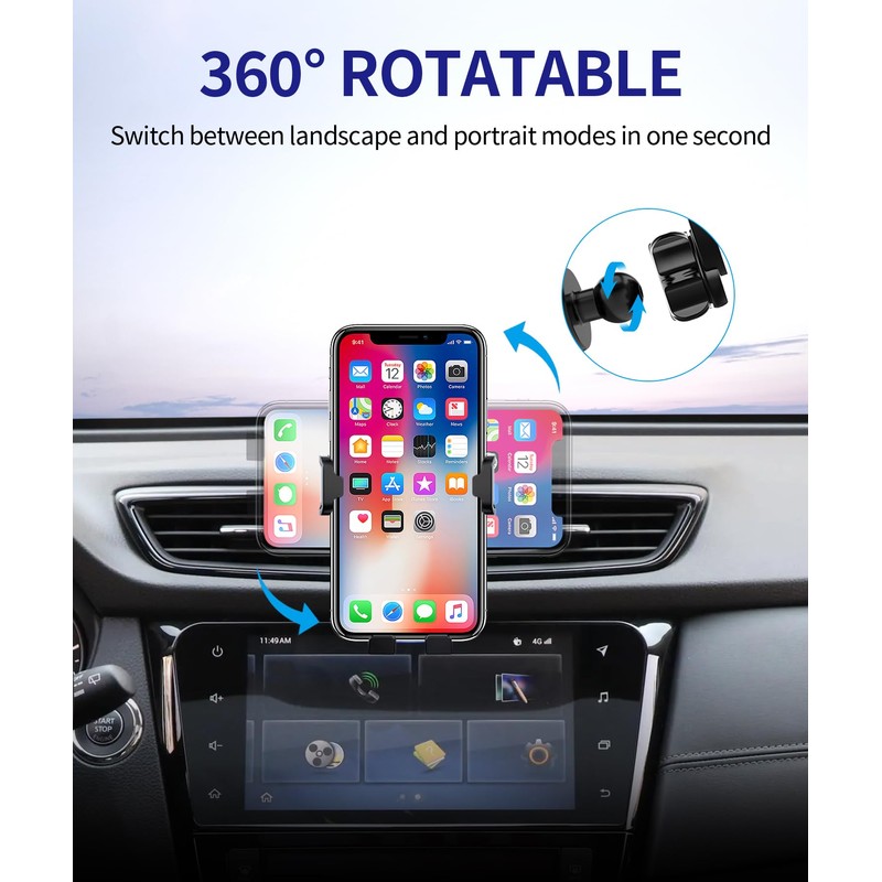 Masergogo Car Phone Holder for Nissan Rogue/Hybrid 2014-2020 / Rogue