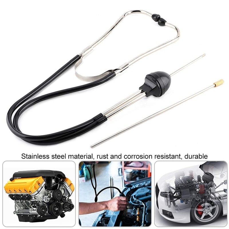 BEANPRECOY Automotive Mechanics Stethoscope Engine Tester Cylinder Stethoscope Noise Abnormal