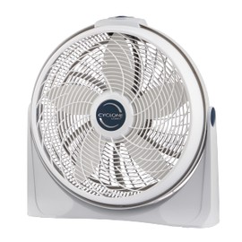 Lasko 20 Inches 3 Speed Cyclone Air Circulator Portable Full Tilt Floor or Wall Mount Pivoting Fan for Large Rooms and Office, White