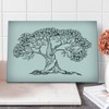 Lunarable Nature Cutting Board, Tree of Life Themed Majestic Hand