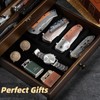 Knife Display Case Knife Collection Display Holder with Glass Lid,
