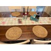 13.8 in Round Woven Placemats Plate Chargers Set of 4,