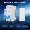 DC Miniature Circuit Breaker, 500V 2 Pole 10 Amp Isolator