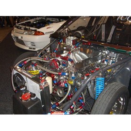 Autobahn88 Synthetic Rubber Hose with Dual-layer Braided (Lightweight Fiber + Stainless Steel) for Fluids : Fuel, Oil, Water, Coolant, Methanol. Black (AN8, 5 Feet)