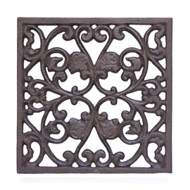 Cast Iron Decorative Square Kitchen Trivet