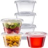 Zuvo Plastic Sauce Containers with Lids - 04 OZ (50