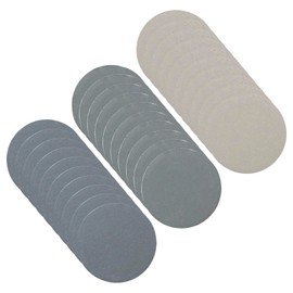 CoCud Hook & Loop Sanding Disc, 1" Dia 1200/2000/3000 Assorted Grit, No Hole Wet Dry Orbital Sandpaper Silicon Carbide - (Applications: for Wood or Metal Polishing), 30-Pieces