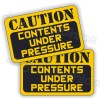 Unbranded/Generic Funny Caution CONTENTS UNDER PRESSURE Hard Hat Stickers |