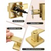 Tinewa 1 Pack Brushed Gold Door Handle Interior Privacy Door