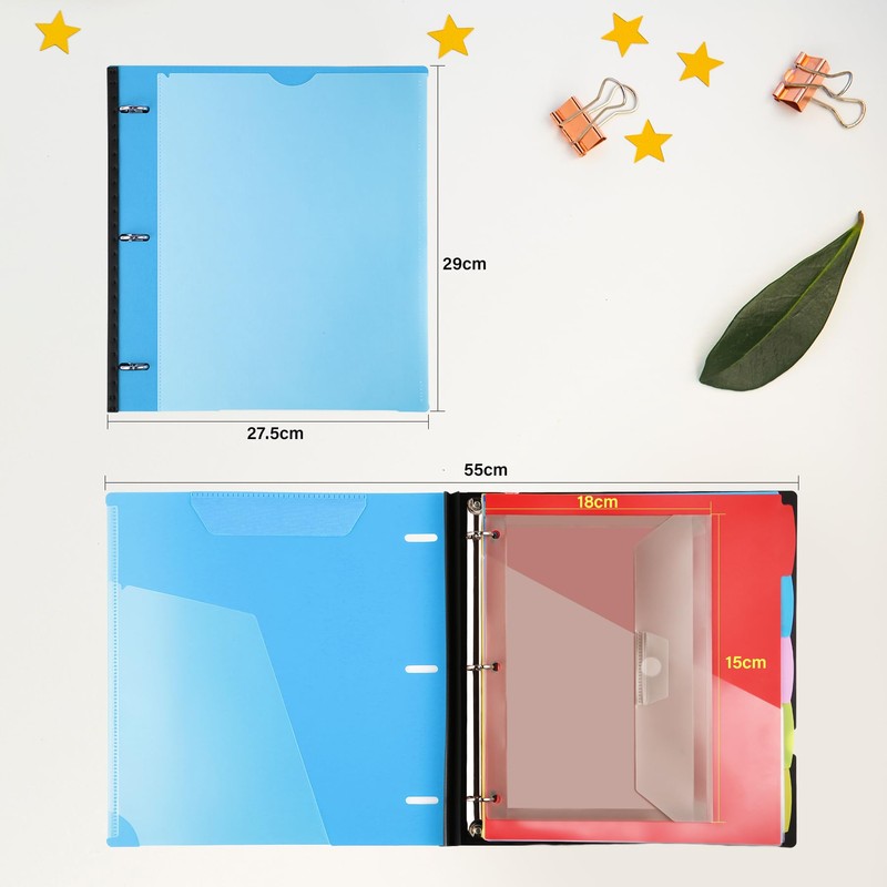 WOT I Telescoping Project Organizer, Refillable Binder with Dividers and