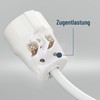 ABSINA 6 x Schuko Coupling White with Strain Relief -