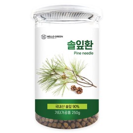 Hello Green Korean Pine Needle Pills 250g (Whole) / 헬로우그린 국산 솔잎환 250g (통)