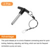 QUARKZMAN Pack of 2 T-Handle Locking Pins, 10 mm x