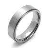 DoubleAccent 6MM Comfort Fit Titanium Wedding Band Satin Finished Ring