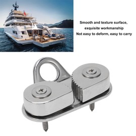 Cam Cleat, Stainless Steel Cam Cleat Leading Ring 3 To 15mm Rope Rust Proof 16mm High Load Exquisite Workmanship Flared Entry for Boat