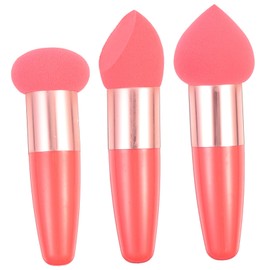 WOONEKY 3pcs Heart Shaped Beauty Pen Set Multipurpose Travel Makeup Pens for Women Soft Puff