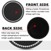 2 Pcs Black Bling Car Cup Holder Insert Coaster Anti-Slip