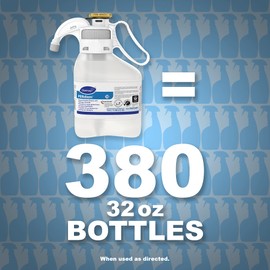Diversey 95019481 PERdiem General Purpose Cleaner with Hydrogen Peroxide, for Floors, Bathrooms & Hard Surfaces, SmartDose Liquid Concentrate, 1.4-Liter (Pack of 2)