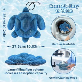 OiZenhio Hot Tub Scum Absorber for Spa Hot Tub, Scum Turtle Hot Tub Cleaner Hot Tub Sponges to Soak up Oils, Hot Tub Scum Sponge- Keeps Your Hot Tub Water Clean and Clear