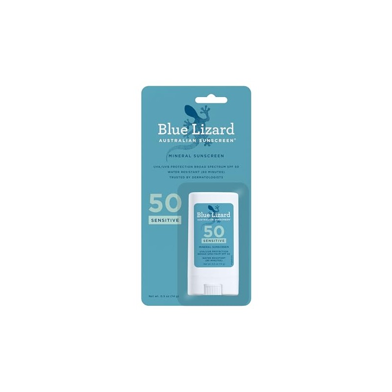 BLUE LIZARD Sensitive Mineral Sunscreen Stick - No Chemical Actives