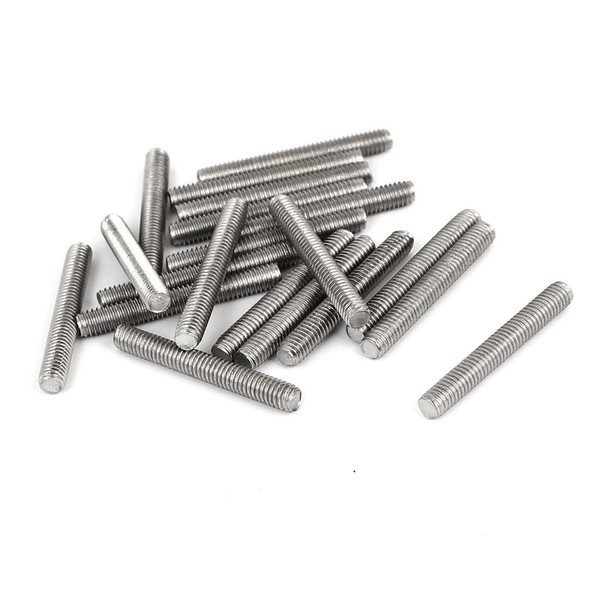 sourcing map 304 Stainless Steel Full Threaded Rod Stud Bolts