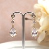 Miyabi Grace Women's Non-Hole Earrings, Popular, Painless, Cubic Zirconia, Elegant,