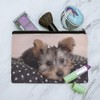 Yorkie Yorshire Terrier Puppy Dog on a Spotted Cushion Makeup