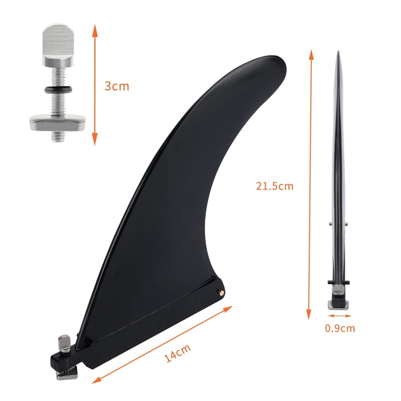 WOUMON Universal SUP Fin,8.5 Inches Paddle Board Fins,Surfboard Fins for