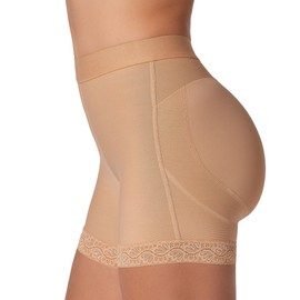 Leonisa Short Levanta Glúteos con Control Fuerte - Panty Faja Moldeadora Tipo Shorts para Mujer