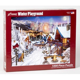 Vermont Christmas Company Winter Playground Jigsaw Puzzle 1000 Piece