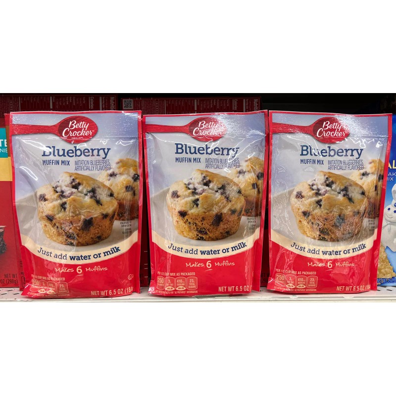 Betty Crocker Blueberry Muffin Mix 6.5 oz (3 Pack)