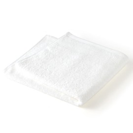 Hotman HB_WH 1 Second Towel, Hair Bath Towel, White, Hot Man Color Towel, 18 Colors, Made in Japan, 100% Cotton, Thin, Mini Bath Towel, Instant Absorption, Premium Super Long Cotton